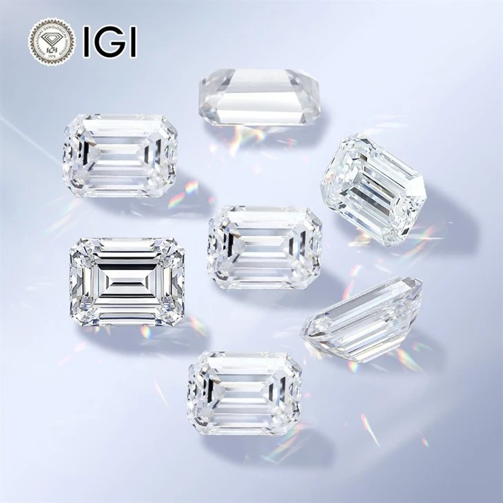 Lab Diamond Emerald Cut With IGI Certificate
